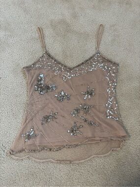 Y2K MKM Designs Beaded Butterfly Tank